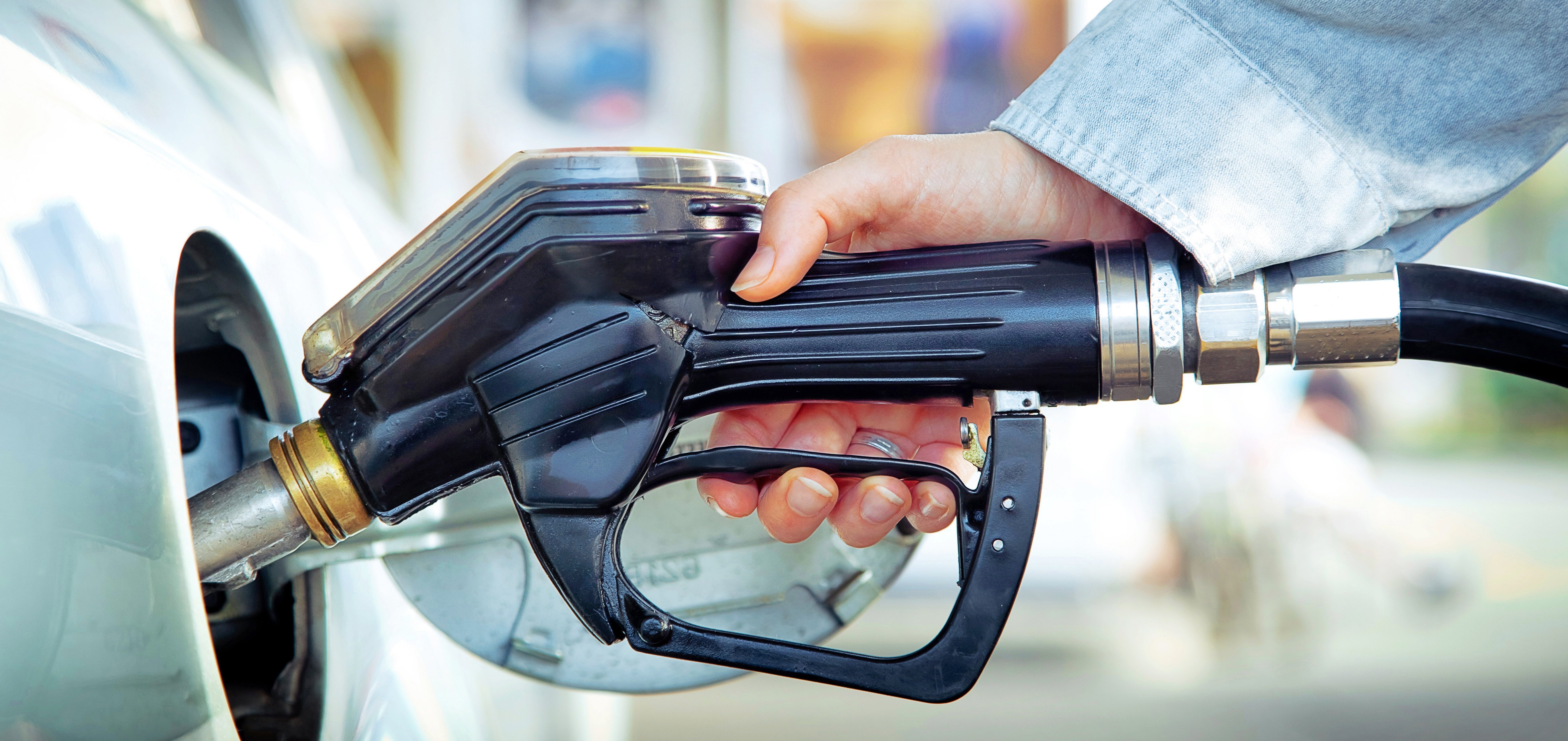 Diesel Nahaufnahme eines Tankvorgangs