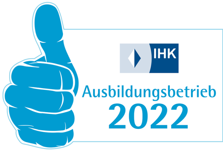 Ausbildungsbetrieb 2022 - Abzeichen der IHK